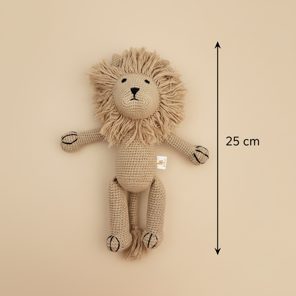 León Crochet – Medida 25cm