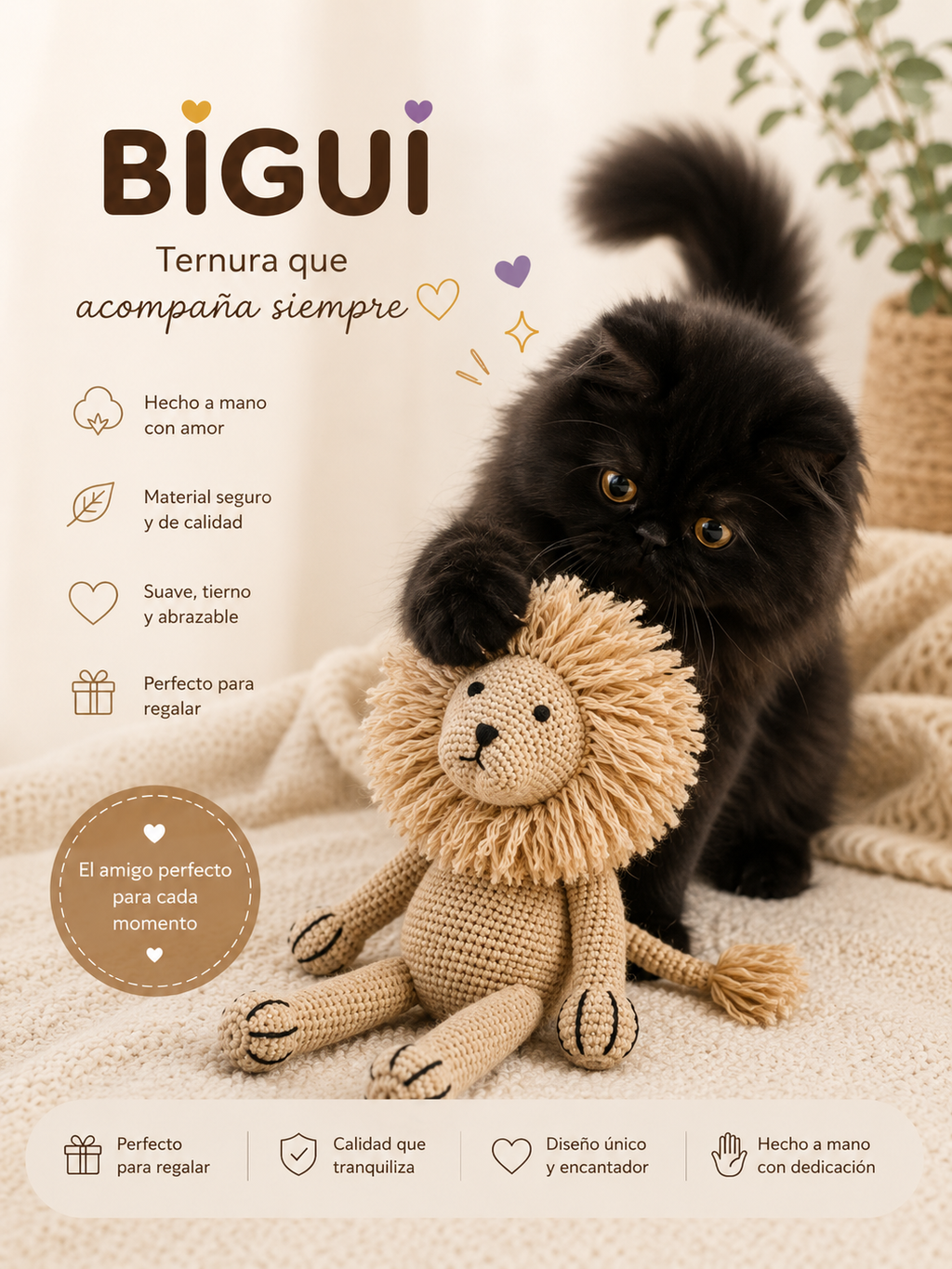 León Crochet Premium – Bigui Pets