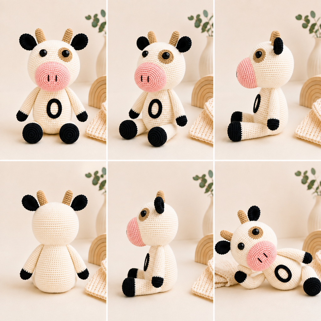 Bigui – Peluche Crochet Vaquita